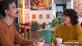 Ersties Amateur Threesome: Josie Boo Watches Boyfriend's Blind Date with Cute Tula Vida - First Time Matchmaking
