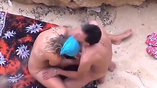 Busty Cougar Fucked By Stranger At Public Beach