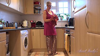 Your Step-Mom Maggie Gives You JOI in the Kitchen