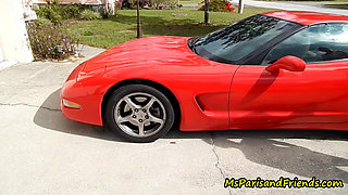 Corvette Revving Gets Her Motor Hot