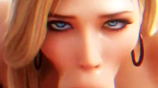 Hot Blonde Cowgirl 3D Animation - Ai Generated