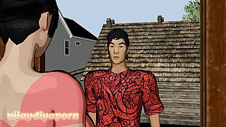 Friend's wife left in her house