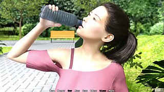 3dcg, pc gameplay, redhead