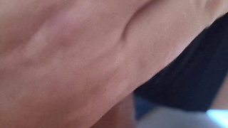 Cuckolded Husband Fucks His Slutty Wife in a Friend's Kitchen.