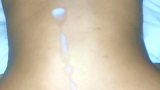 Petite Asian College Girl with a Big Creamy Ass, Gets 2 Big Cumshots