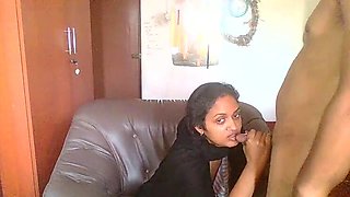 Hijab Sri Lankan Maid Tina Baby Sucks Cock In Home Office