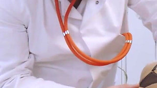 Horny head doctor fucks blonde patient