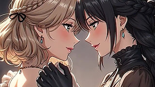 AI Generated Cartoon content, Uncensored video of 18 Year old Anime Girl, Kissing Orgasm of Mature Women