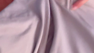 Ripped Blonde Wakes Up Craving Cock & Rubs Her Clit in Silk Sheets