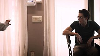 Arousing brunette amateur babe with a