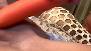 Mature Woman Touches Her Big Nipples & Plays with Her Pussy