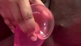 Intense Squirting Orgasms Pounding My Pussy with Massive Didlo