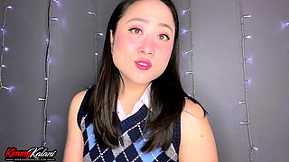 Asian Schoolgirl Sits on Your Face