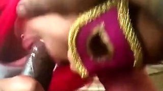 Masked Ebony Amateur Gives Blowjob and Swallows