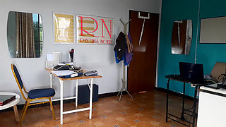 Nudist secretary. Nude employee in the office. Nude secretary is not shy about her boss. Nude office.  1 194