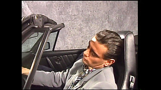 Double Penetration and Cumshot in Mouth for Two Beautiful Horny Vintage MILFs with Hairy Pussy