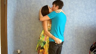 MILF Wife With A Lover While A Cuckold Is On The Phone