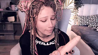 sucking is her best pastime