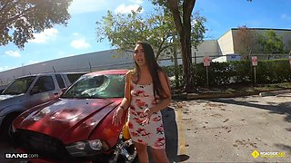 Roadside - Latina Fucks Her Car Mechanics Dick For A Favor