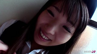 Japanese Teen with Big natural Tits seduce to First Time Uncensored Amateur POV Fuck by Classmate