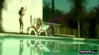 Mature Blonde Babe Stretched Wide in Outdoor Anal Action