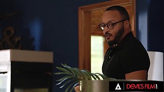 DEVILS FILM - Ana Foxxx Faps To Old Sex Tape Until Hubby Catches Her And Rekindles Wild Fuck