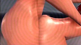 Two 3d cartoon cuties are ready for their bath