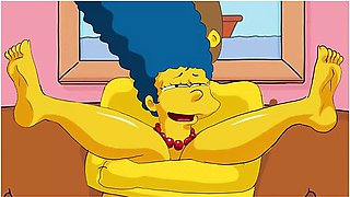 The Simpsons Parody: Marge And Neds Sinful Encounte With Marge Simpson And Car Toon