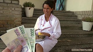 Czech Streets 115 Cook with huge breast and mega clit