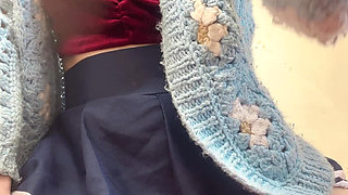 hana sexy in school skirt outfit perfext body good ass