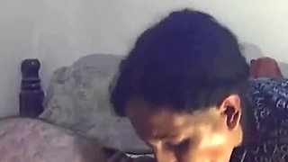 Latina Sucking Cum - on Her Knees Blowjob