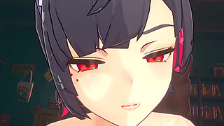 Zenless Zone Zero - Ellen JOE Gets Pounded in Every Hole by Wise and a Big Black Man - 3D Hentai Animation