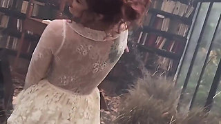 A Beautiful Nymph in a Secret Garden