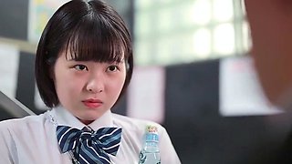 Japanese teen an himeno in black lingerie