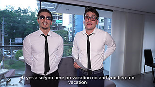 Interview for Le Iane - After the Interview We Make Her Enjoy a Double Vaginal Penetration for Her First Time