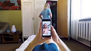 Step Sister Made Her Brother Cum Just Before Mom Came Home - Blackmailed