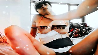 After-party with ebony swingers getting down at home