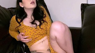 Stacked brunette goes solo toys and masturbation