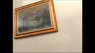 Two Beautiful Yong Sluts Ass Fucked and Cummed on Hairy Pussy by Huge Vintage Cock