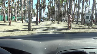 Picking up a Cuckold Wife at the Nude Beach Parking - She Made Me Cum so Fast!!!