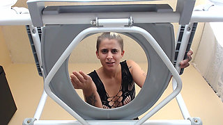 Fart tease the toilet slave