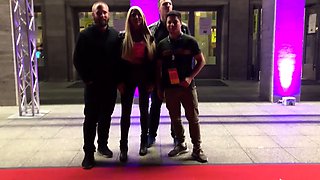 Mexicana blowjob with her big boobs