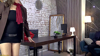 Porn Addicted Secretary Fucked in the Office