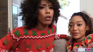 Misty Stone and Sarah Lace in Alex Jetts Family Holiday Session