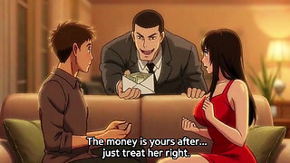 Husband Shares Curvy Wife with Rich Guy for paying debt