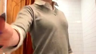 Bambi Snow Sexy Foot With Striptease In The Bathroom