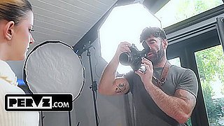 Nervous Dez Hansens First Photoshoot Turns Perverted Behind Her Bfs Back