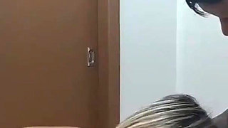 Busty blonde doing massage