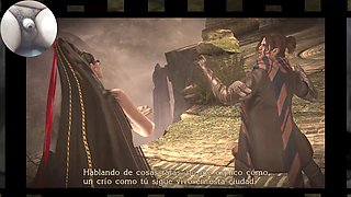 Bayonetta stripped down gameplay featuring some serious man meat action