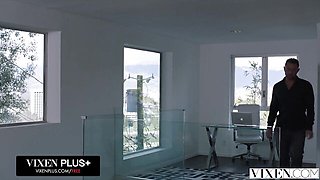 Vixen featuring Brad Newman and Naomi Swann's cum in mouth sex